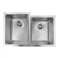 Pelican PL-VR6040 R20 18 Gauge Stainless Steel Undermount Kitchen Sink 31 1/2'' x 20 1/2''' w/ Low Radius Corners